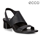 ECCO ELEVATE 45 BLOCK SANDAL 時尚美背高跟涼鞋 女鞋-黑 product thumbnail 1