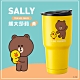 LINE FRIENDS獨家授權 陶瓷塗層不鏽鋼保溫保冷杯 900mL-熊大莎莉(快) product thumbnail 1