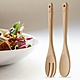 《KELA》櫸木沙拉叉匙2件 | 野餐分食 湯匙叉子 product thumbnail 1