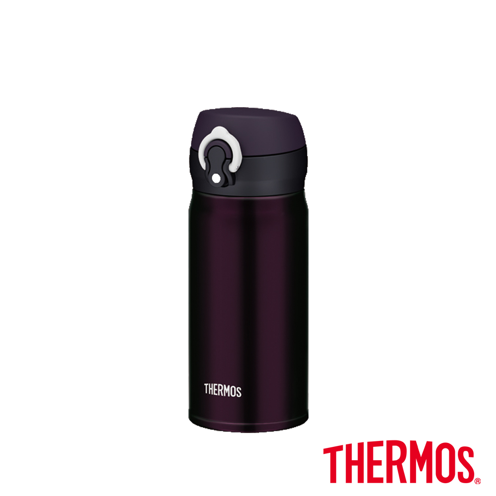THERMOS膳魔師 超輕量 不鏽鋼真空保溫瓶0.35L(JNL-350)-DPL深紫色