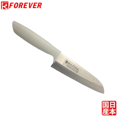 FOREVER 日本製造鋒愛華鑽石鈦合金刀-16CM(凹槽款)