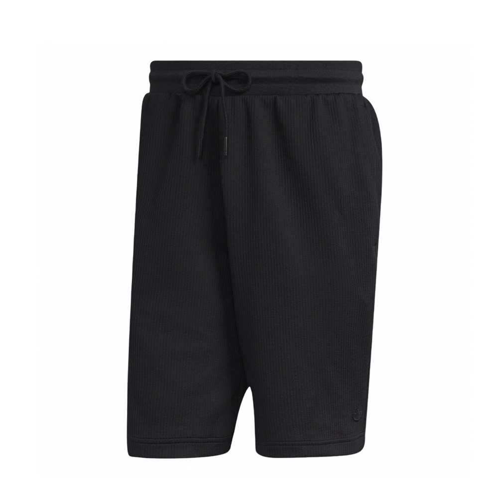 Adidas 短褲 Originals Trefoil Pleated 男款 黑 國際尺寸 抽繩腰頭 口袋 HC4616