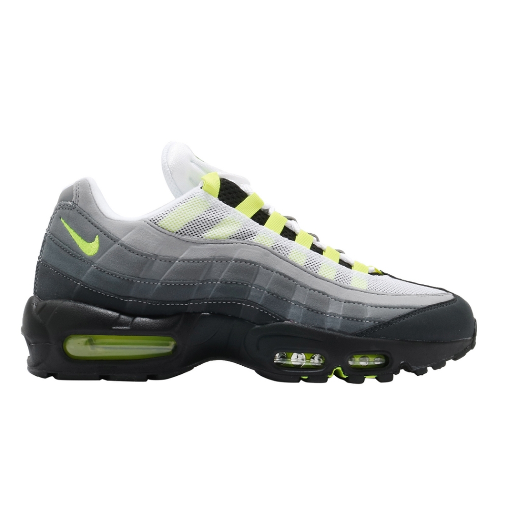 Nike 休閒鞋Air Max 95 OG 男鞋Neon 25周經典復刻氣墊灰黑黃CT1689001