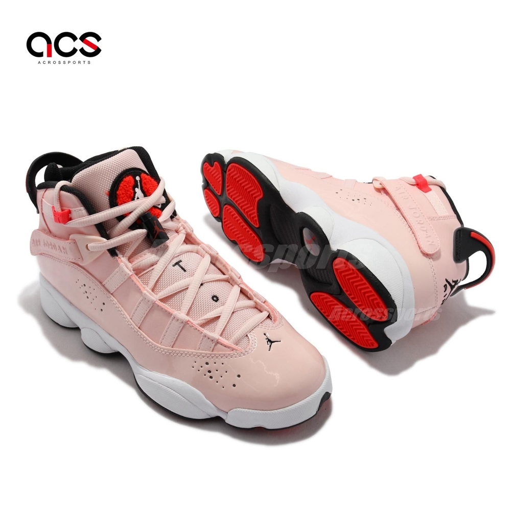 Nike 休閒鞋Jordan 6 Rings GS 女鞋喬丹經典鞋款元素氣墊避震穿搭玫瑰