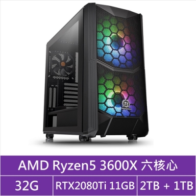 (無卡分期12期)技嘉X570平台[浩瀚天將]R5六核RTX2080Ti獨顯電玩機