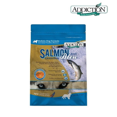 【Addiction自然癮食】紐西蘭-ADDICTION自然癮食 無穀全齡犬 寵食 藍鮭魚 15Kg
