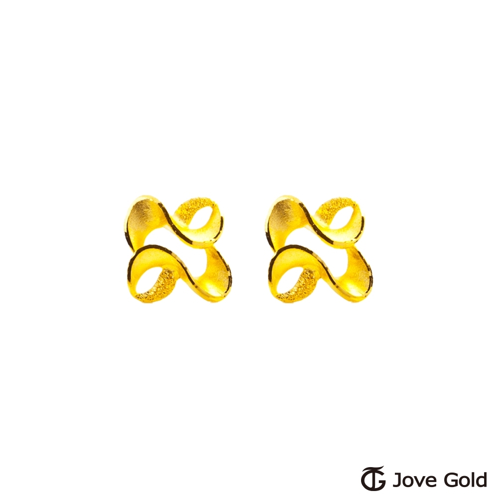 Jove Gold 漾金飾 波光粼粼黃金耳環