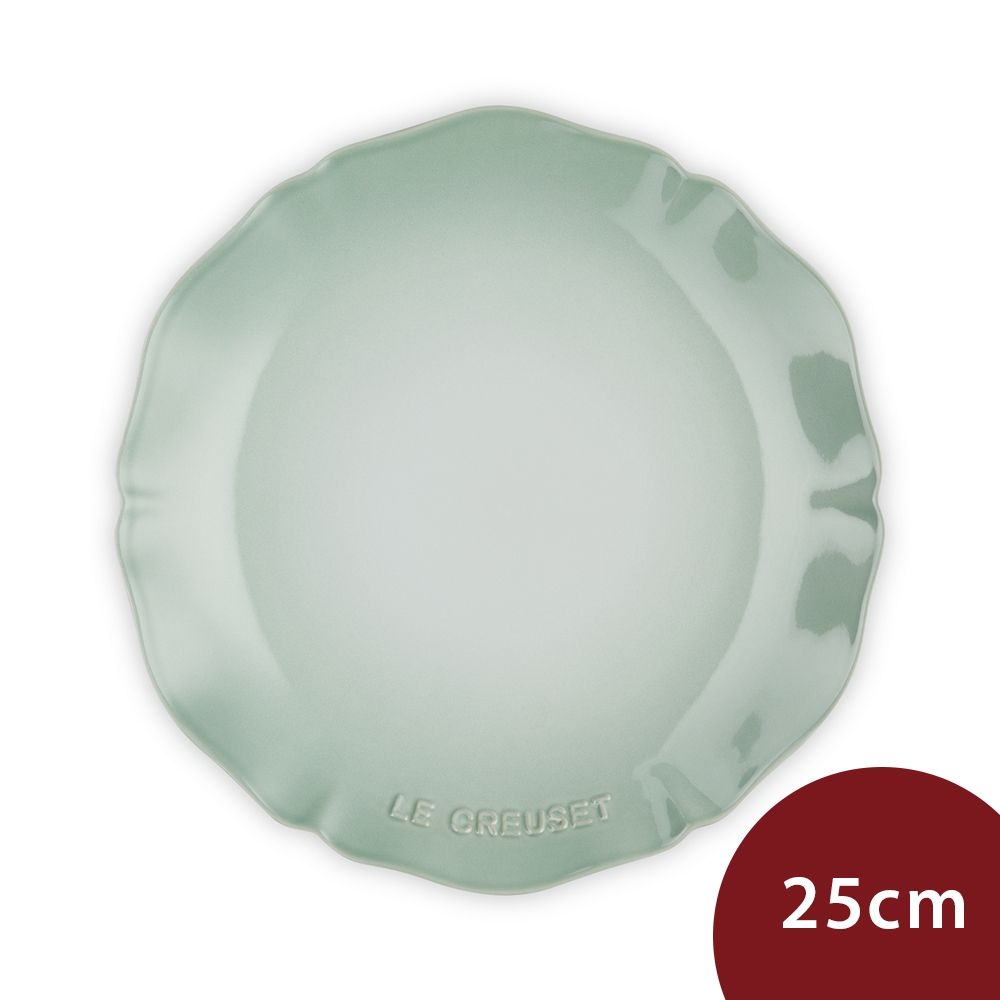 Le Creuset 凡爾賽花園系列 不規則圓形淺盤 25cm 湖水綠