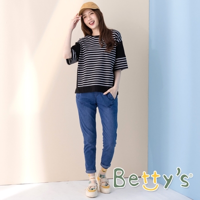 betty’s貝蒂思　鬆緊腰圍綁帶牛仔褲 (牛仔藍)