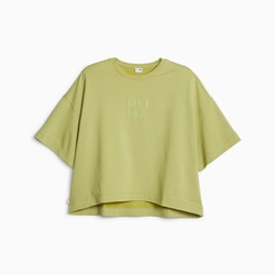 PUMA 流行系列Infuse 女短袖上衣-綠-62144353