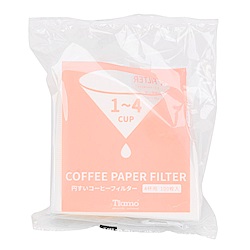 Tiamo V02 漂白圓錐咖啡濾紙 1-4人 100入日本製*2包(HG5597W)
