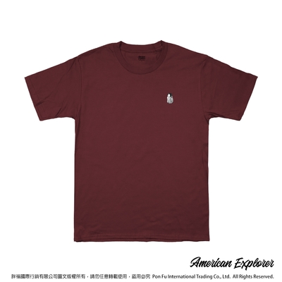 American Explorer 美國探險家 印花T恤(客製商品無法退換) 圓領 美國棉 T-Shirt 獨家設計款 棉質 短袖 -小企鵝