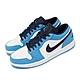 Nike 休閒鞋 Air Jordan 1 Low 運動 男鞋 經典款 喬丹一代 UNC配色 穿搭 白 北卡藍 553558-144 product thumbnail 1