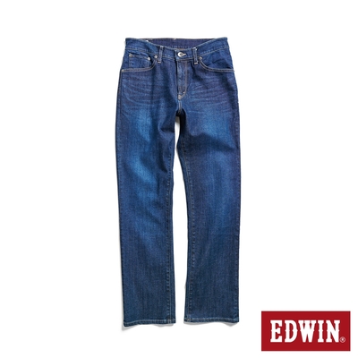 EDWIN 經典直筒牛仔褲-男-中古藍