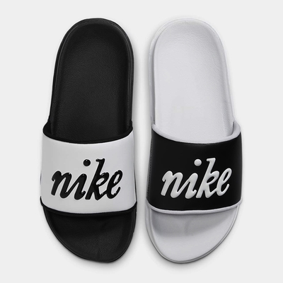 NIKE OFFCOURT SLIDE MIX 女休閒拖鞋-黑白-FQ7646100