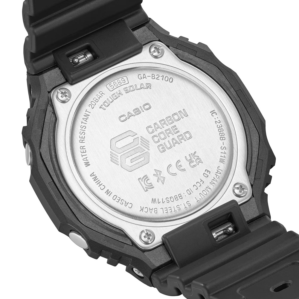 CASIO卡西歐八角藍芽連線G-SHOCK雙顯錶(GA-B2100-1A) | G-SHOCK