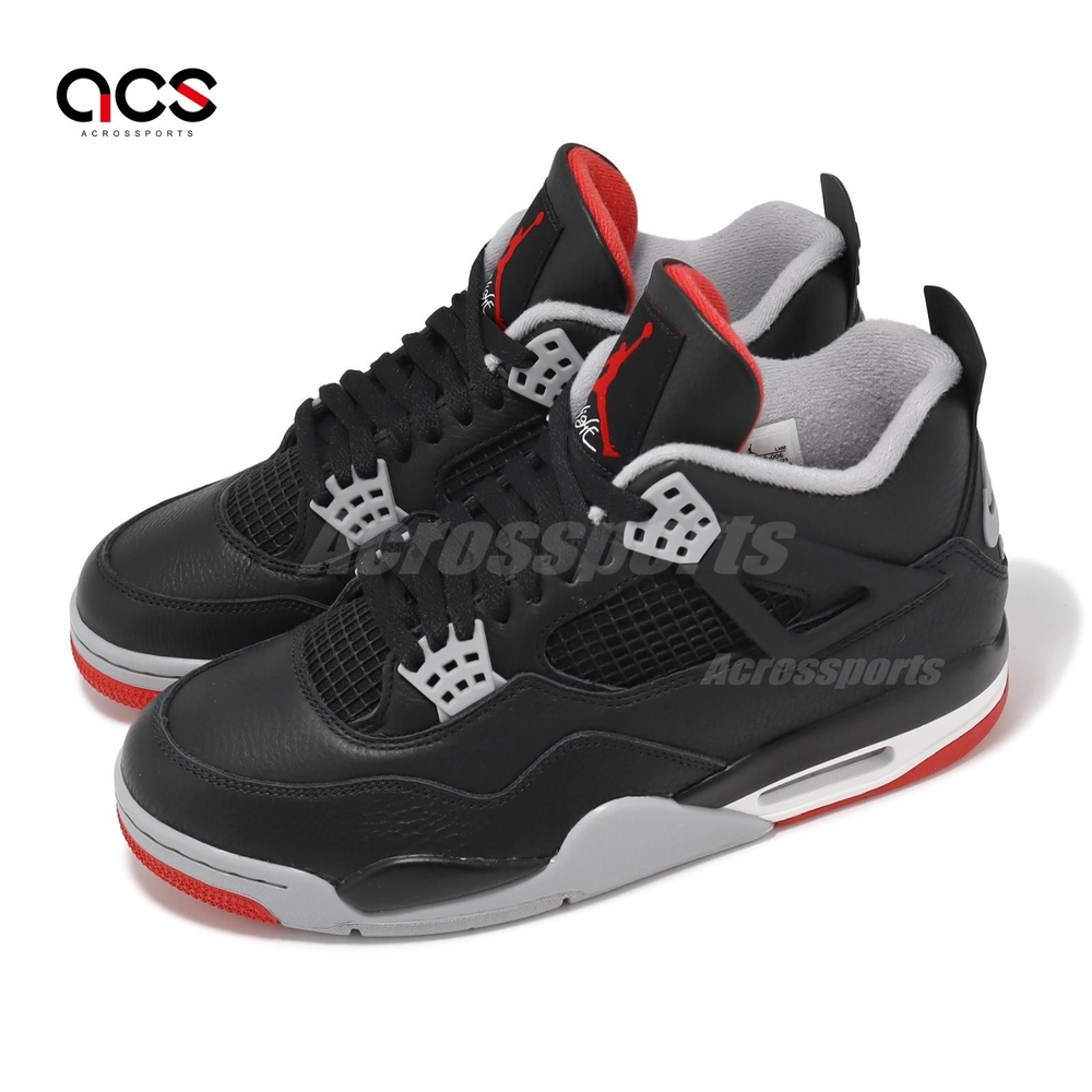 Nike Air Jordan 4 Retro Bred Reimagined 男鞋黑紅4代喬丹FV5029-006