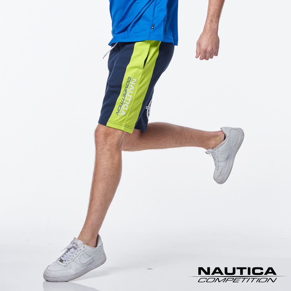 Nautica COMPETITION系列吸濕快乾休閒短褲-藍色