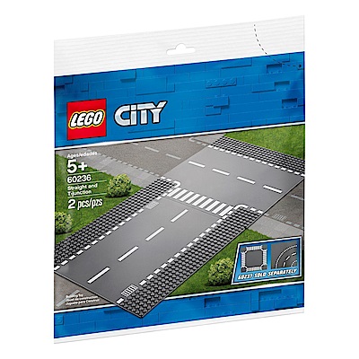 【LEGO樂高】城市系列 60236 直線道和 T 形路口