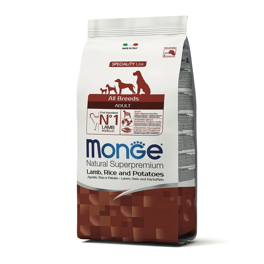 Monge瑪恩吉 天然呵護 成犬糧(羊肉+米+馬鈴薯)2.5kg