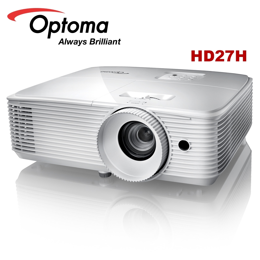 OPTOMA 奧圖碼 HD27H 旗艦家庭娛樂投影機 3400 流明度 支援HDR10