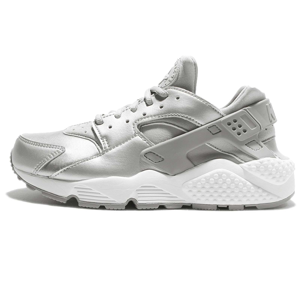 Nike 休閒鞋Air Huarache Run SE 女鞋襪套氣墊武士鞋復古銀白859429002