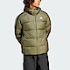 Adidas ESS 3s Mid D J IK3214 男 羽絨外套 連帽 運動 休閒 冬季 保暖 防潑水 橄欖綠 product thumbnail 1