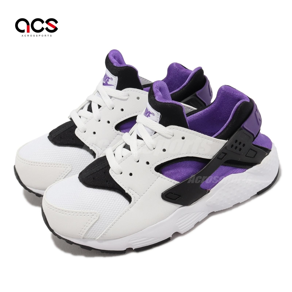 Nike 童鞋 Huarache Run PS 中童 白 紫 黑 武士鞋 小朋友 704949-117