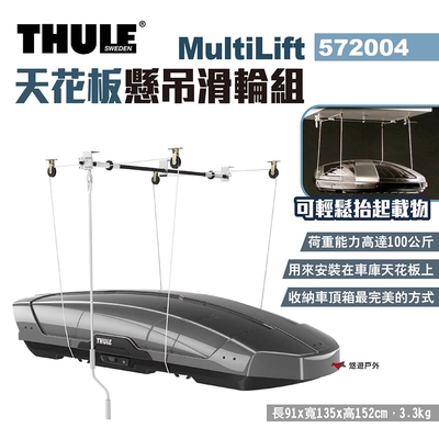 Thule 都樂 MultiLift天花板懸吊滑輪組 572004 車頂箱吊掛 露營 悠遊戶外