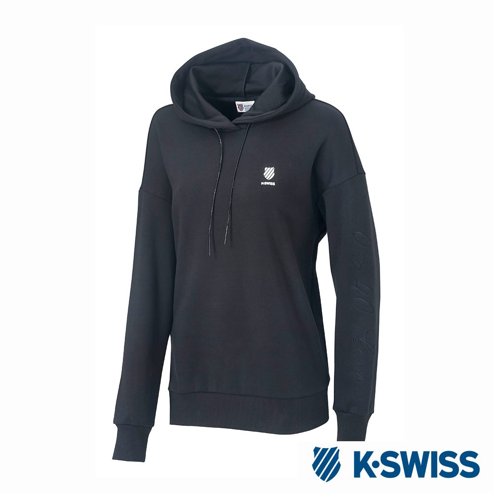 K-SWISS Hooded Sweat Shirts時尚連帽上衣-女-黑