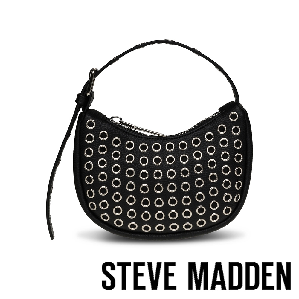 STEVE MADDEN-BTASTE-G 圓型鉚釘肩背包-黑色