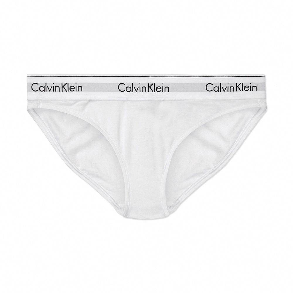 Calvin Klein 經典刺繡文字運動內褲(女)-白色