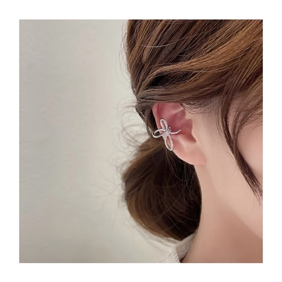 【HaNA 梨花】韓國單個耳骨夾．隨性浪漫綁結耳骨夾