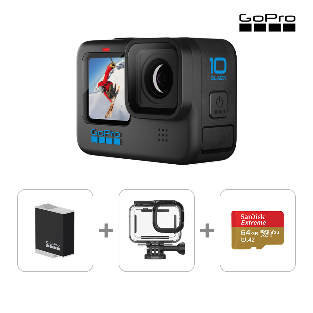 お値下げ:新品未使用GoPro HERO10 Black + アクセサリーセット