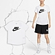 Nike 短袖 NSW Essential 女款 白 黑 大LOGO 寬鬆 純棉 短T 經典款 DX7907-100 product thumbnail 1