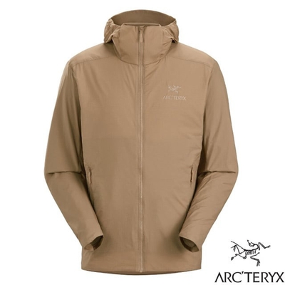 加拿大 ARCTERYX 始祖鳥 男 Atom SL 超輕抗水耐磨纖維連帽保暖外套.防風夾克_帆布棕