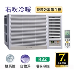 Panasonic國際2-4坪變頻冷暖右吹窗型冷氣 CW-R22HA2