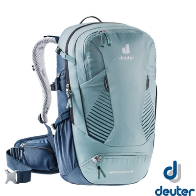 Deuter Trans Alpine 28 SL 自行車背包.透氣休閒旅遊後背包28L_淺灰藍