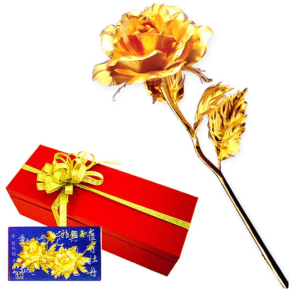 黃金金箔花 玫瑰花 情人節 母親節禮物