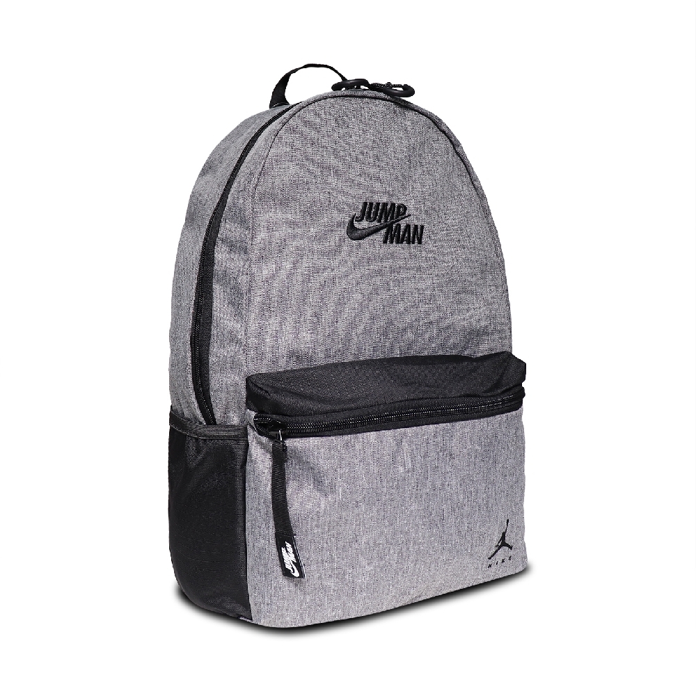 Nike 後背包 Jordan Backpack 男女款 喬丹 飛人 大容量 筆電夾層 水壺袋 灰 黑 JD2213011GS-002