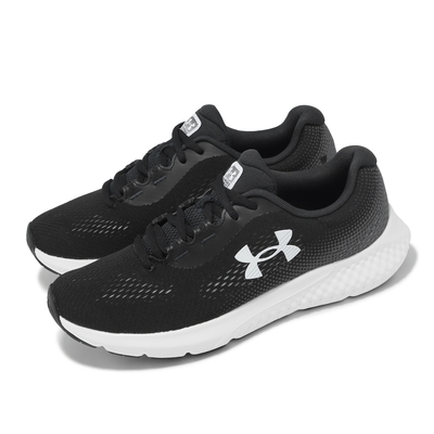 Under Armour 慢跑鞋 W Charged Rogue 4 女鞋 黑 白 網布 透氣 回彈 雙密度 運動鞋 UA 3027005001