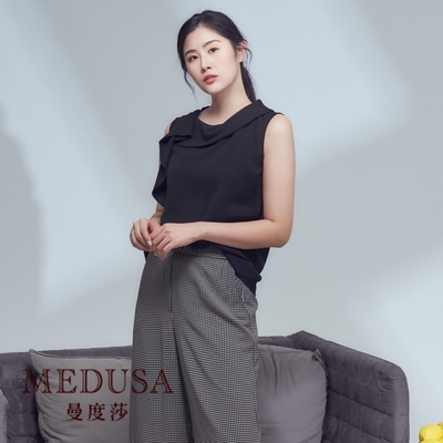 現貨【MEDUSA 曼度莎】蕾絲肩荷葉無袖上衣（M-XL）｜女上衣 雪紡上衣 無袖上衣