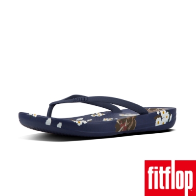 FitFlop IQUSHION印花夾腳涼鞋皇家藍