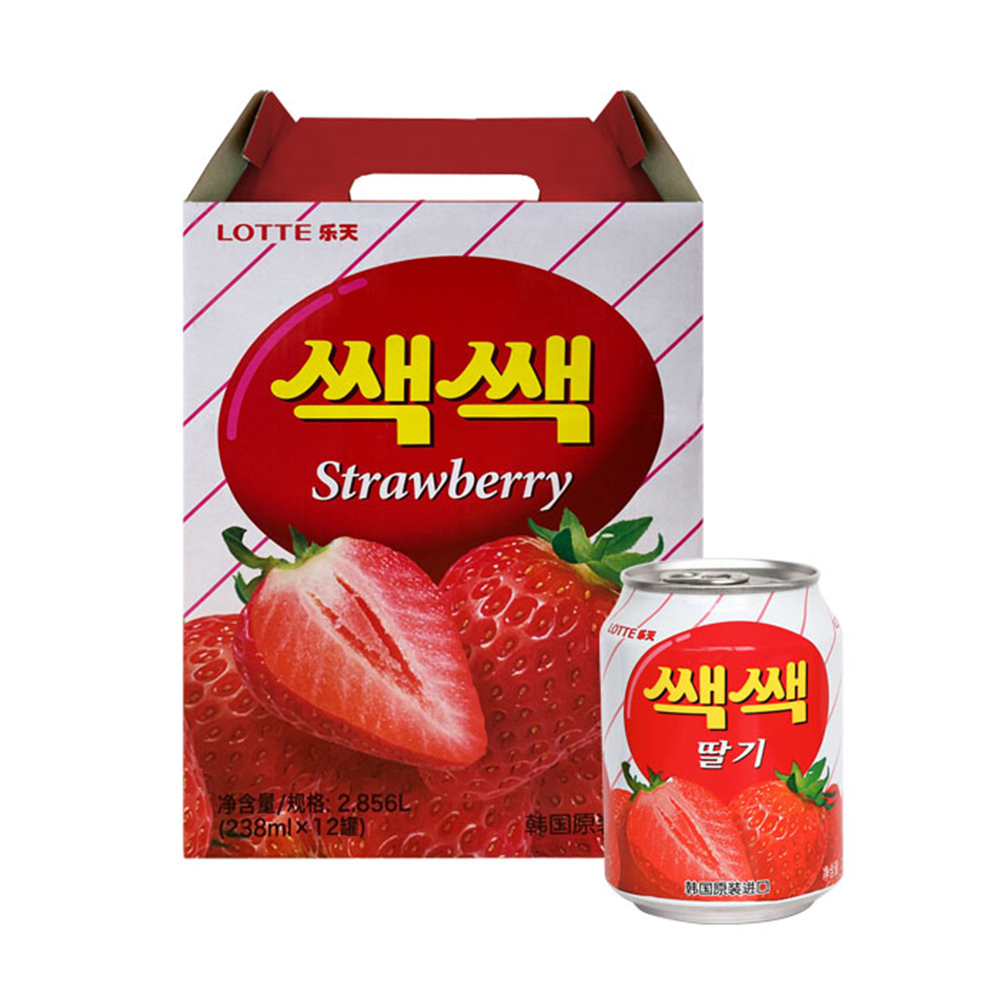 Lotte 樂天草莓汁(238mlx12罐)
