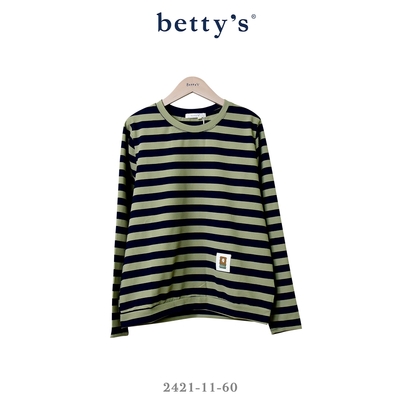 betty’s專櫃款 舒適透氣橫條紋長袖T-shirt(共二色)