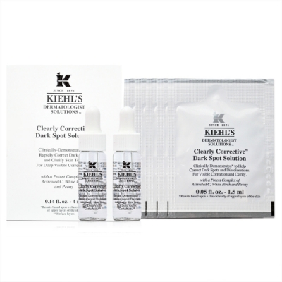 KIEHLS契爾氏 激光極淨白淡斑精華 4ml*2+激光極淨白淡斑精華 1.5ml*5