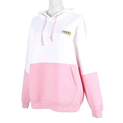 Skechers Hoodies [L121W033-0019] 女 長袖 連帽 上衣 袋鼠口袋 柔軟 舒適 粉白