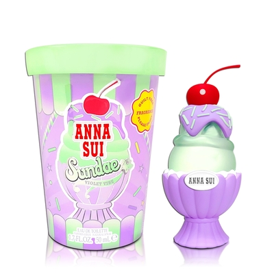 ANNA SUI 果漾聖代女性淡香水-戀愛紫檸 50ML