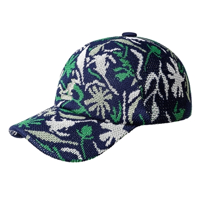 KANGOL-FLORAL 花草紋棒球帽-深藍色