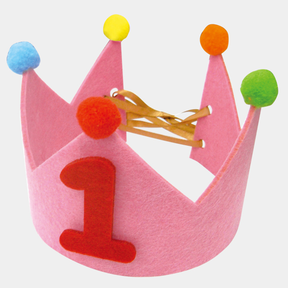 日本NOL寶寶慶生派對國王帽-粉紅